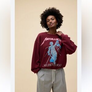 NWT Daydreamer METALLICA JUSTICE FOR ALL OVERSIZED CREW SWEATSHIRT
S/M